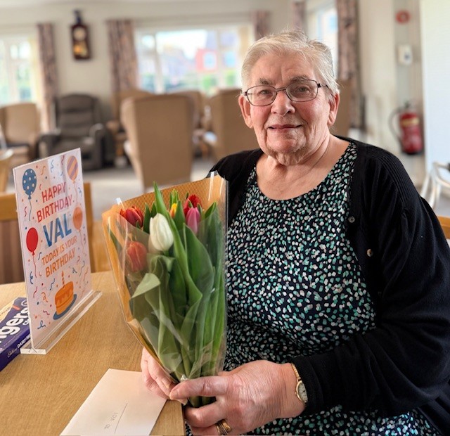 birthday in an elderly care home