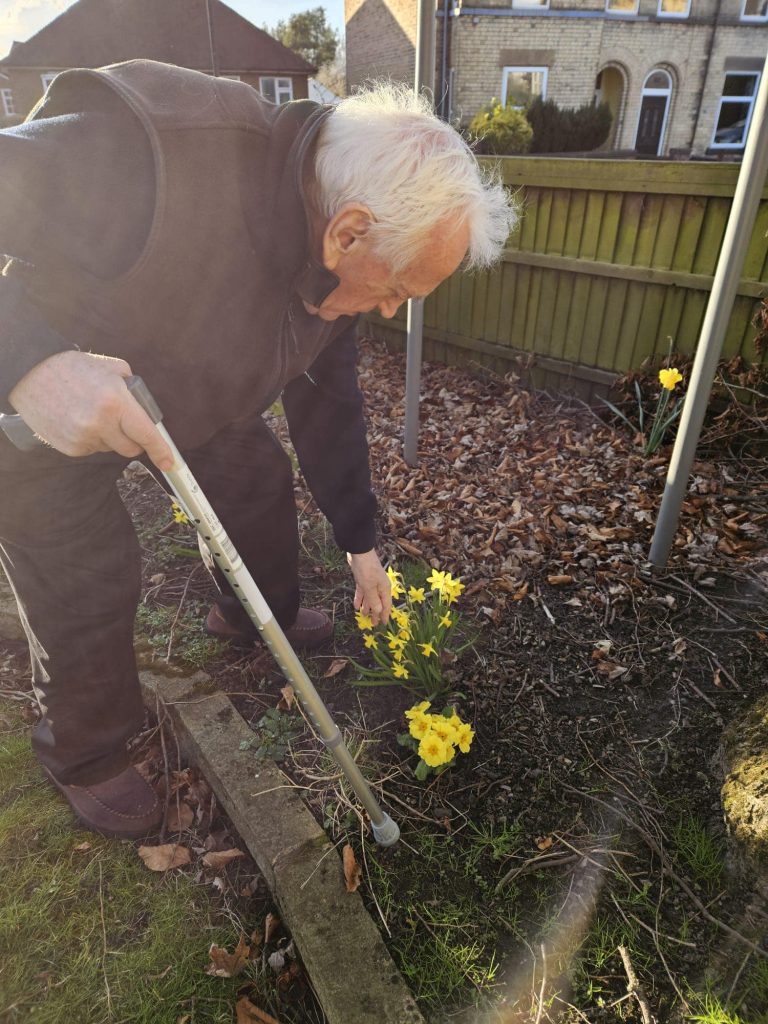 gardening in a residential care home for the elderly