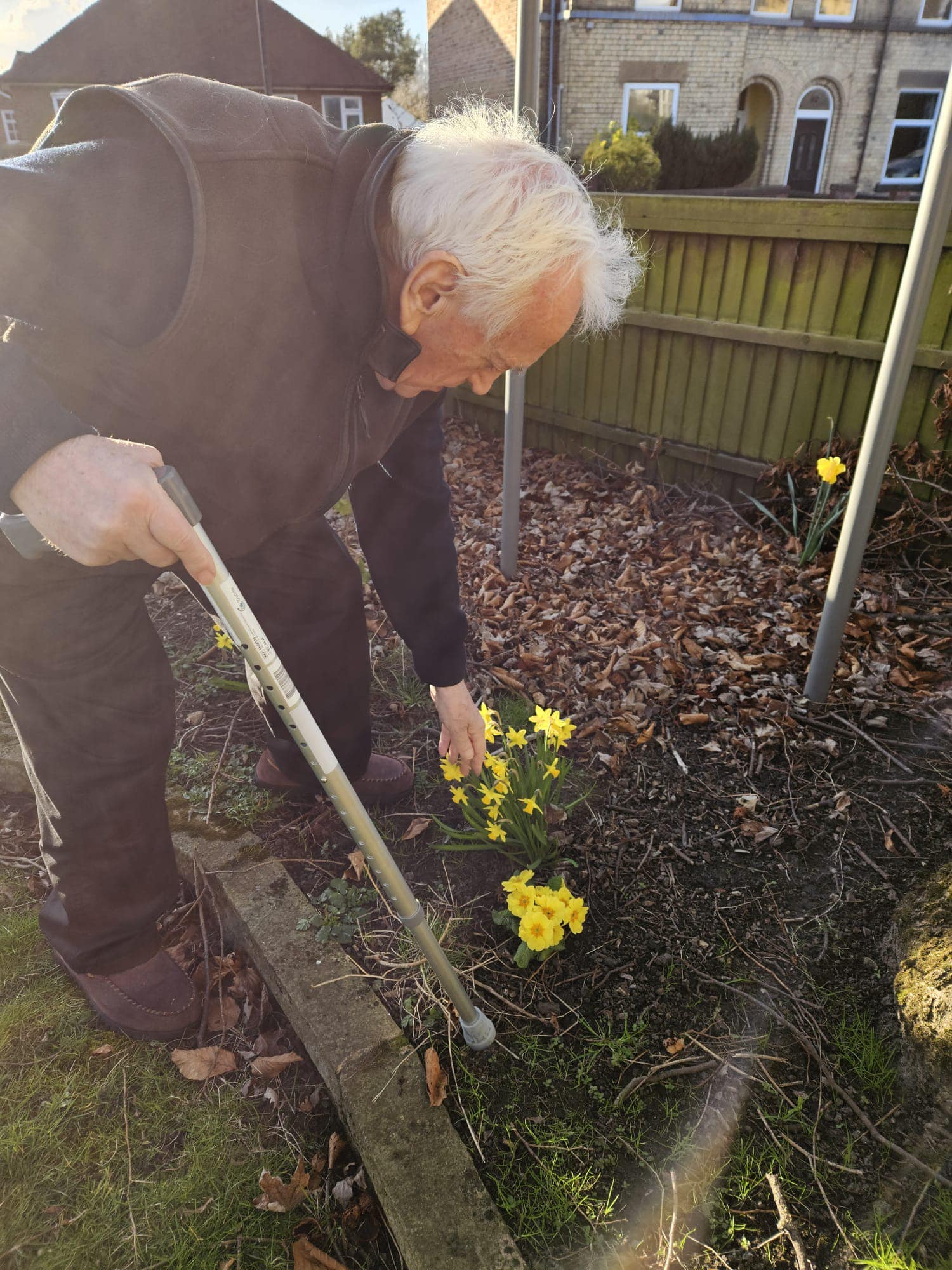 gardening in a care home