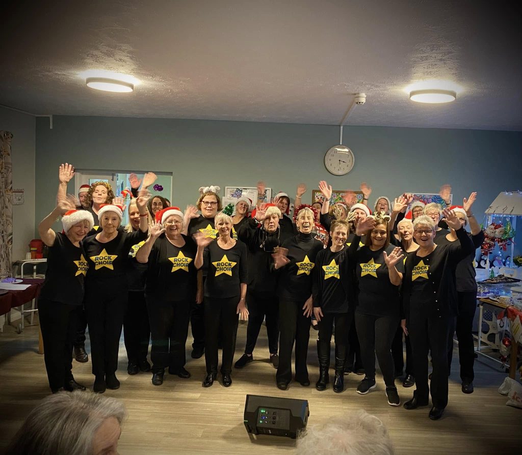 christmas in an elderly care home